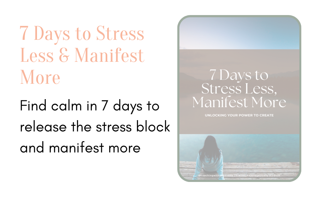 stress less manifest more in 7 days to manifest